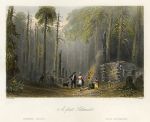 Canada, Forest Settlement (log cabin), 1841