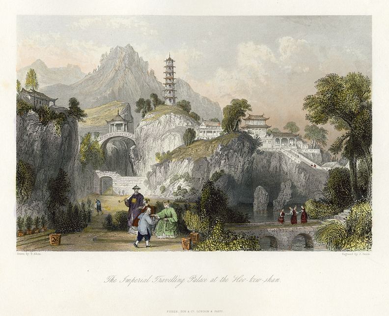China, Imperial Travelling Palace at the Hoo-kew-shan, 1843