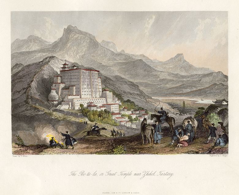 Tibet, Potala Palace, 1843