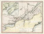 Canada map, 1841