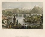 Switzerland, Thun view, 1836