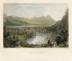 Switzerland, Unterseen view, 1836