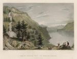 Switzerland, Lake of Brientz with the Giesbach Cascade, 1836