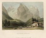 Switzerland, Wetterhorn, Rosenlaui, 1836