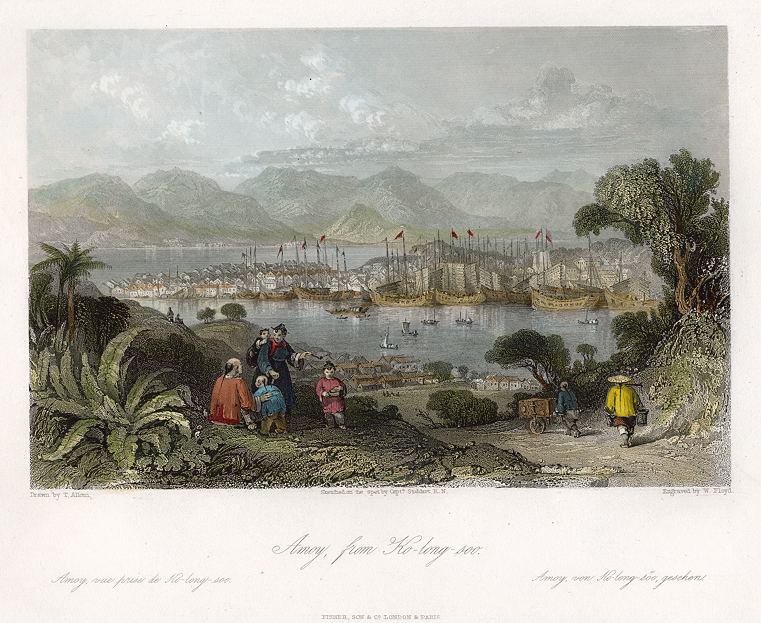 China, Amoy (Xiamen), from Ko-long soo, 1843