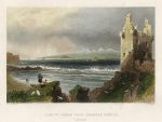 Scotland, Isle of Arran from Greenan Castle, 1840