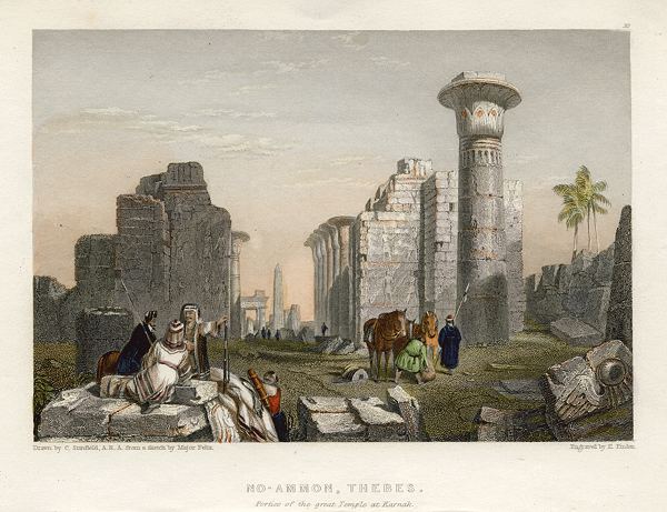 Egypt, Thebes, No-Ammon at Karnak, 1836