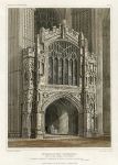 Northamptonshire, Peterborough Cathedral, West Front of Library, 1830