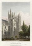 Northamptonshire, Peterborough Cathedral, NW Tower & Transept, 1830