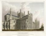 Northamptonshire, Peterborough Cathedral, from the N.E., 1830