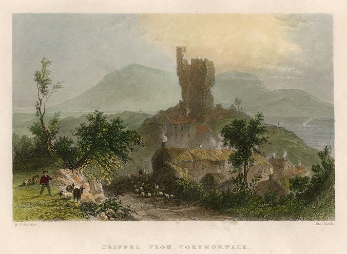 Scotland, Criffel from Torthorwald, 1840