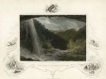 USA, NY, Falls of the Cattskill, 1850