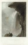 USA, Niagara Falls, view below Table Rock, 1840