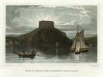 USA, RI, Ruins of the Old Fort, Connanicut, 1831
