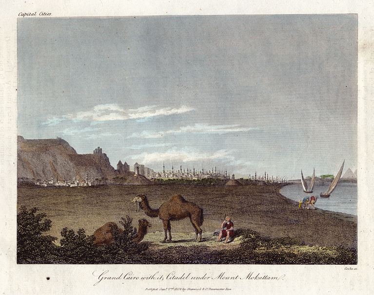 Egypt, Cairo view, 1809