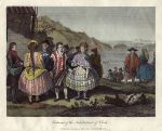 Chili, Inhabitants Costumes, 1809