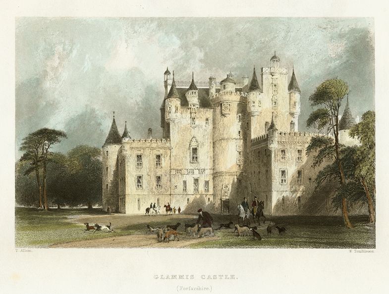 Scotland, Glamis Castle, 1837