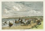 USA, RI, Newport, On the Beach, 1875