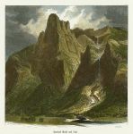 USA, Yosemite, Sentinel Rock and Fall, 1875