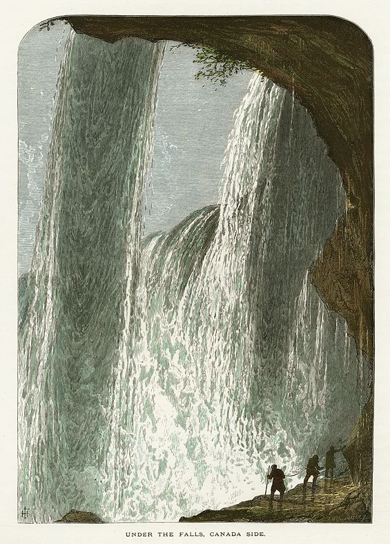Canada, Niagara Falls, Under the Falls, 1875