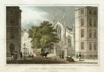 Edinburgh, Catholic Chapel from Picardy Place, 1831