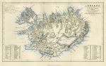 Iceland map, 1865