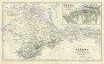 Ukraine, Crimea with Sebastopol, 1865