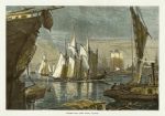 USA, New York - Scene on the East River, 1875