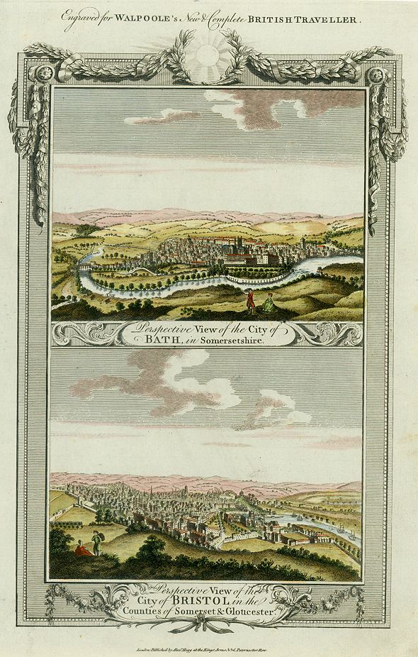 Bath & Bristol city views, 1784