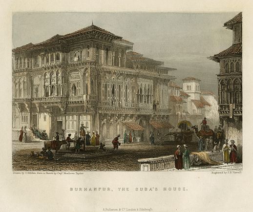 India, Burhanpur, the Suba's House, 1856