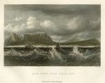 South Africa, Cape Town from Table Bay, 1856