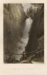Switzerland, The Aar Falls at Handek, 1836