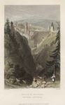 Switzerland, Defile of Gotteron, near Freyburg, 1836