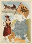 Russia, simple map, c1885