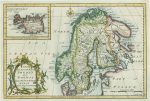 Sweden, Norway & Iceland map, 1773
