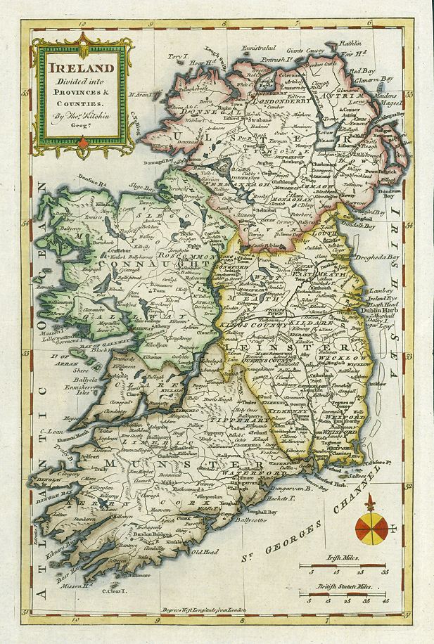 Ireland map, 1773