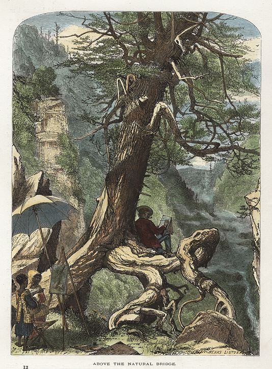 USA, Virginia, above the Natural Arch, 1875