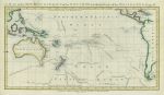 Pacific Ocean with tracks of the Explorers, 1778