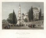 Turkey, Constantinople, Sleymaniye Mosque, 1838