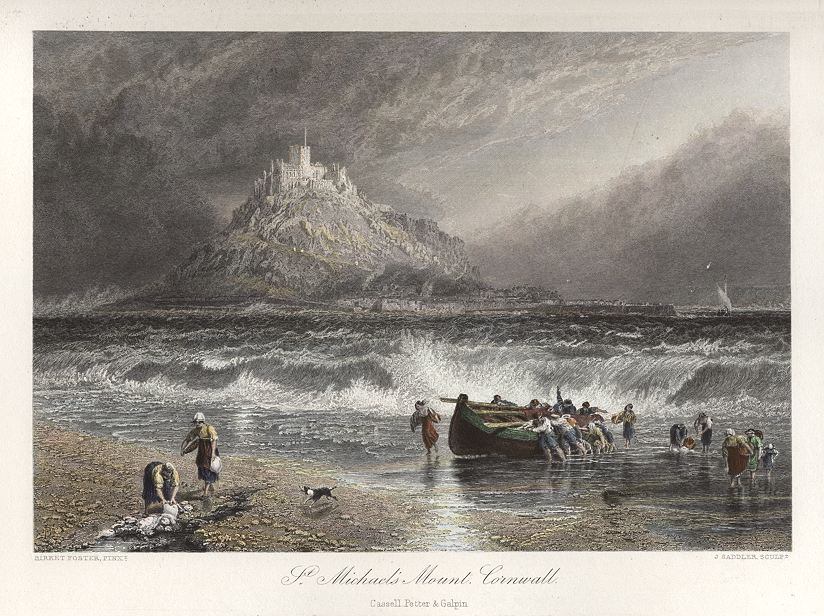 Cornwall, St.Michael's Mount, 1875