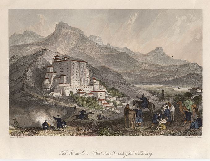 Tibet, Potala Palace, 1843