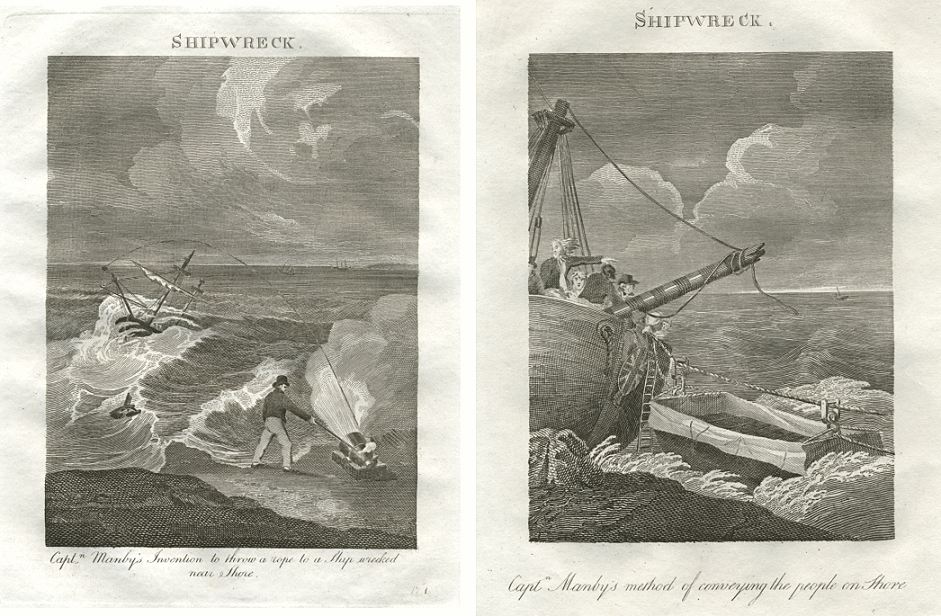 Shipwreck, Rescue Devices (2 prints), 1823