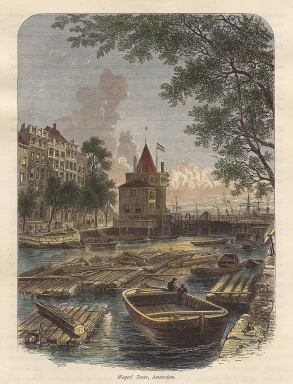 Netherlands, Weeper's Tower, Amsterdam, 1875