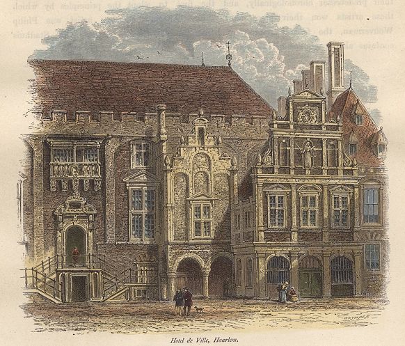 Netherlands, Haarlem, Hotel de Ville, 1875