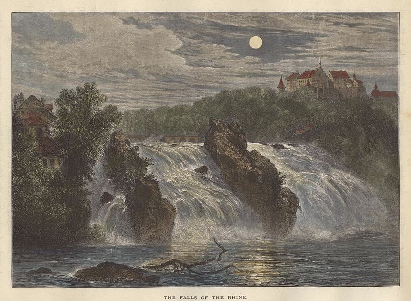 Switzerland, Falls of the Rhine, 1875