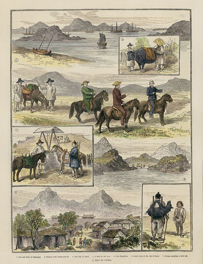 Korea, various scenes, 1886