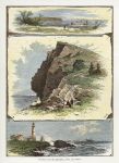 USA, Maine, Portland Harbour and Islands, 1875