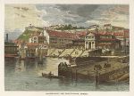 Canada, Quebec, Market Hall & Boat-Landing, 1875