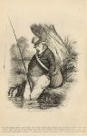 Cockney social caricature, fishing, Robert Seymour, 1835 / 1878