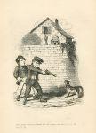 Cockney social caricature, boys shooting, Robert Seymour, 1835 / 1878